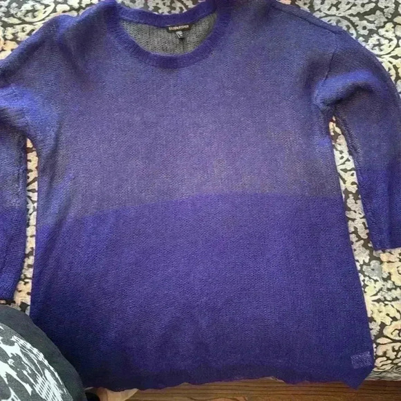 Eileen Fisher violet mohair high low pullover sweater tunic  size XL - Picture 6 of 6
